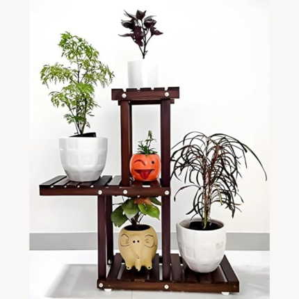 Wooden Plant Stand for Balcony, Living, Room, Indoor & Outdoor