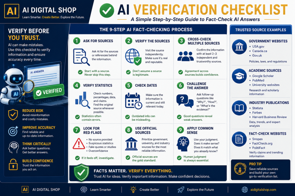 AI verification checklist