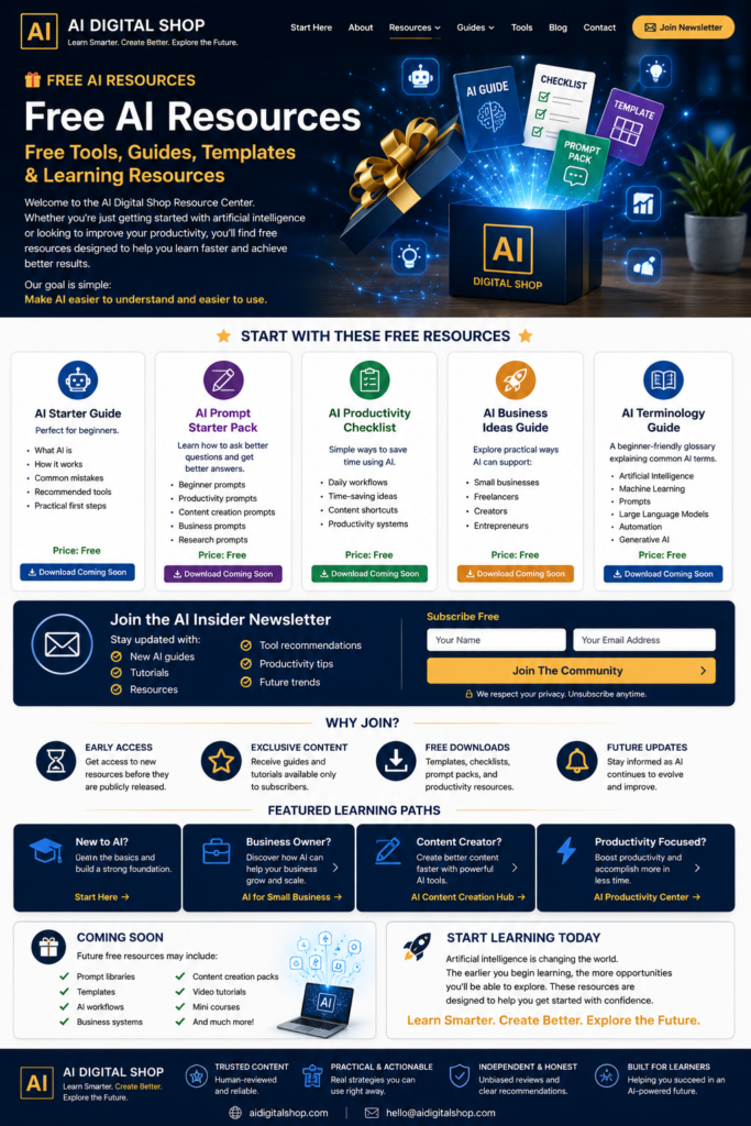free ai resources