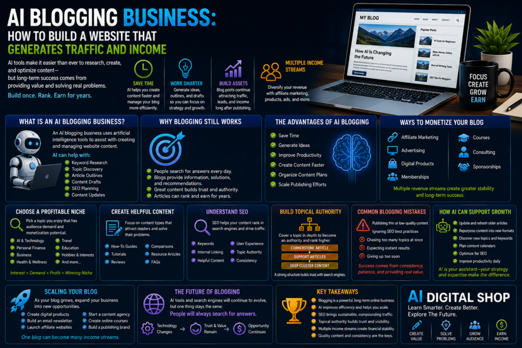 AI blogging business