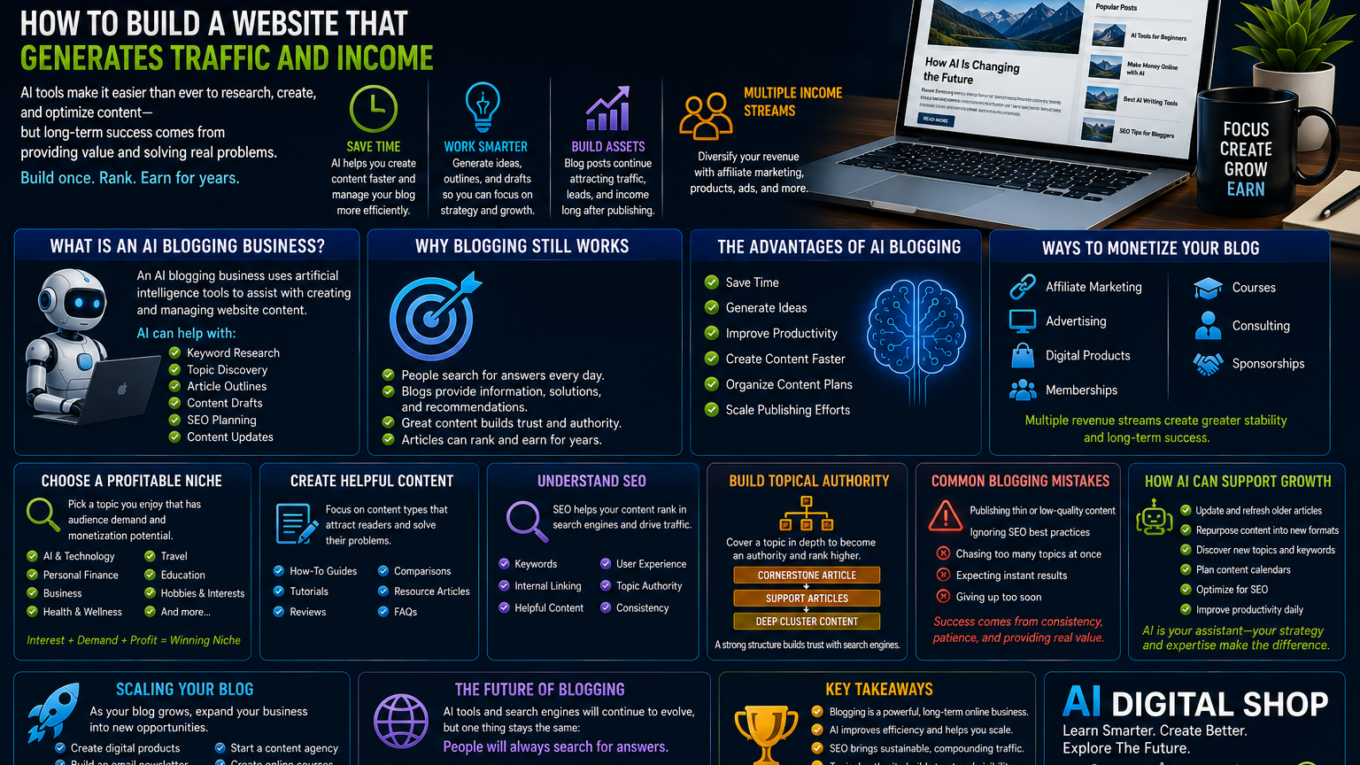 AI blogging business