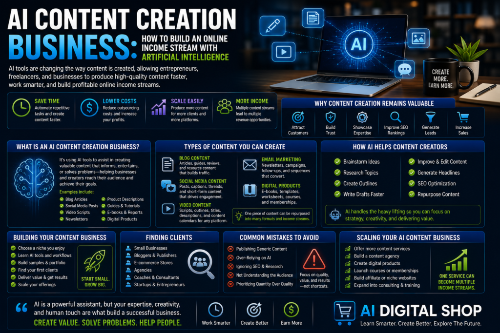 AI content creation business