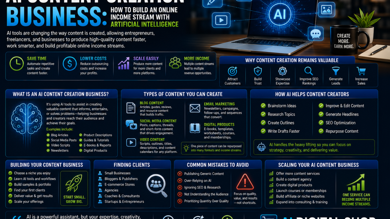 AI content creation business