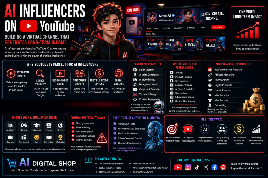 AI influencers on YouTube