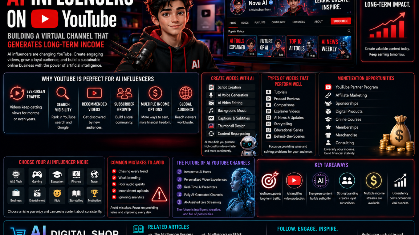 AI influencers on YouTube