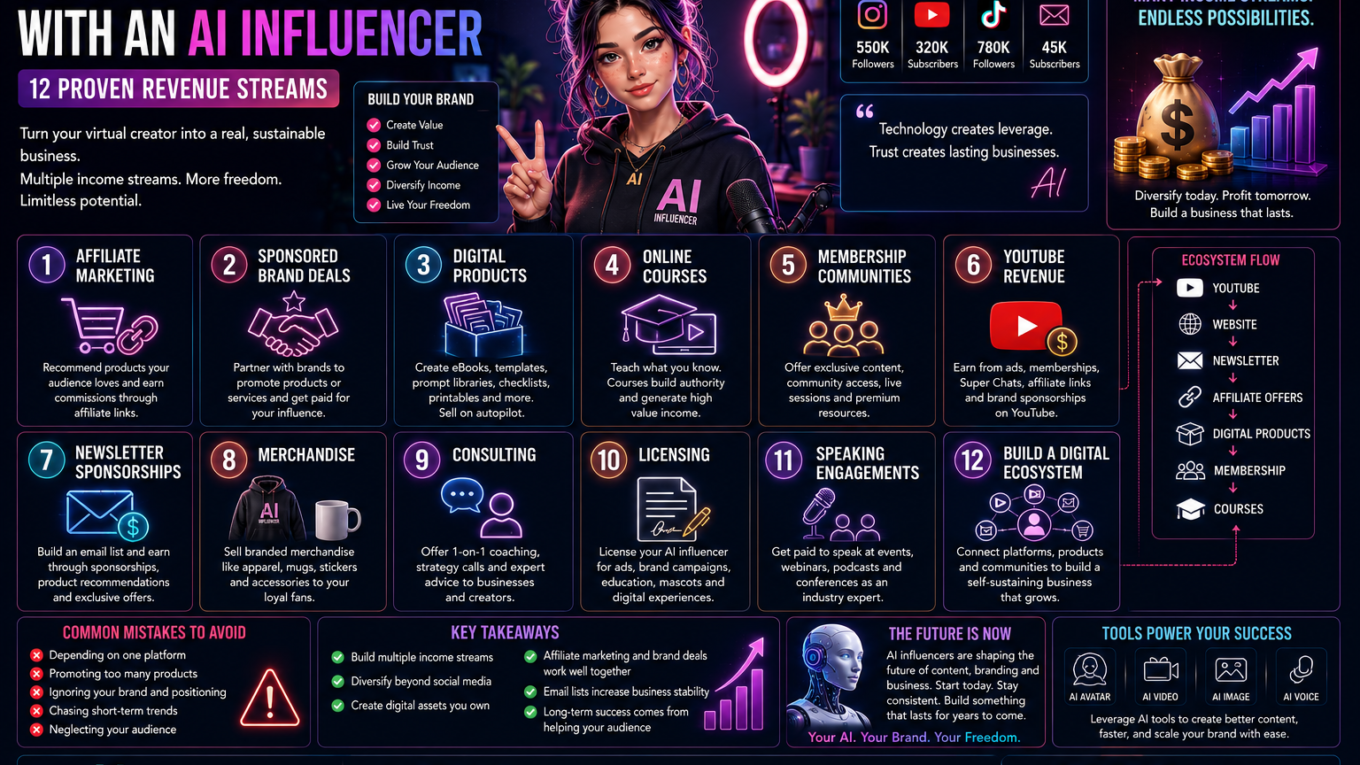 How to make money with an AI influencer