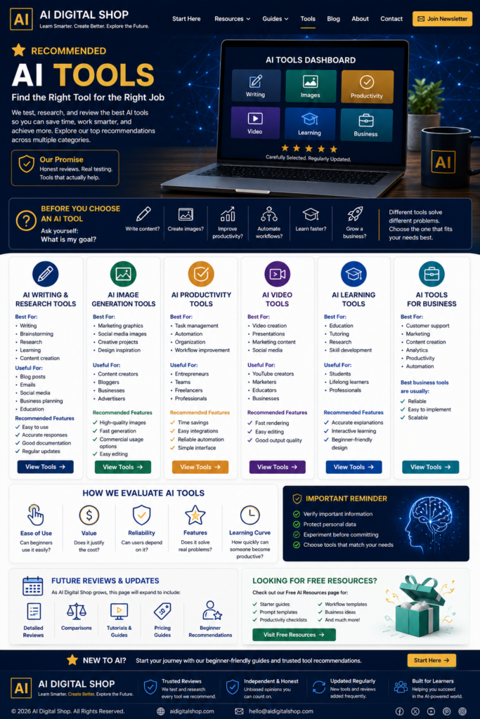 recommended ai tools